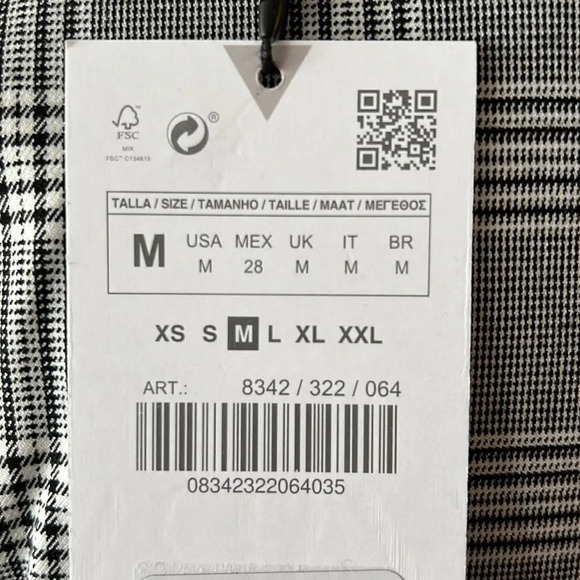 ZARA | Black & White | PLAID BLAZER DRESS - Picture 12 of 12